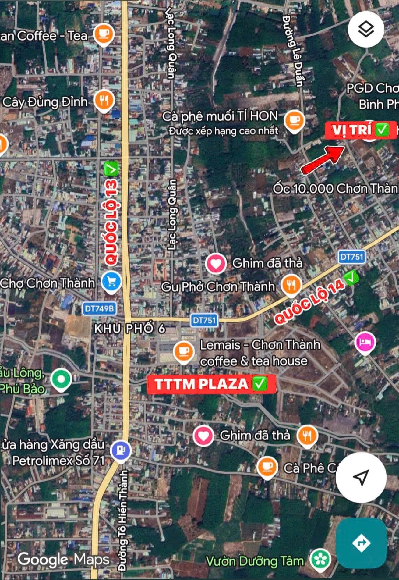 Bán đất nền 60m² đường Khải Hoàn Chơn Thành 590 triệu - Ảnh 1