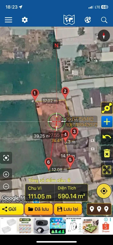 Bán đất vườn 668m2 Xã Mỹ Hạnh Bắc, Bình Dương