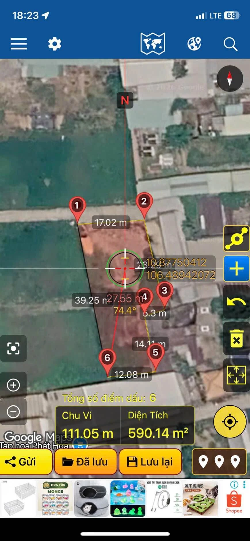 Bán đất vườn 668m2 Xã Mỹ Hạnh Bắc, Bình Dương - Ảnh 1