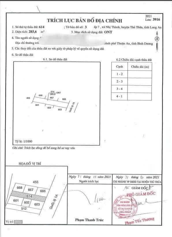 Bán đất thổ cư 285m2 mặt tiền Quốc lộ 1A, xã Nhị Thành, Thủ Thừa, Long An - Ảnh thu nhỏ 3