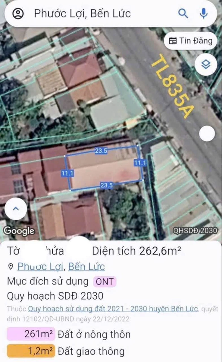 Bán kho 262m² thổ cư sát mặt tiền đường 835A, Bến Lức, đang cho thuê 20 triệu/tháng - Ảnh thu nhỏ 2