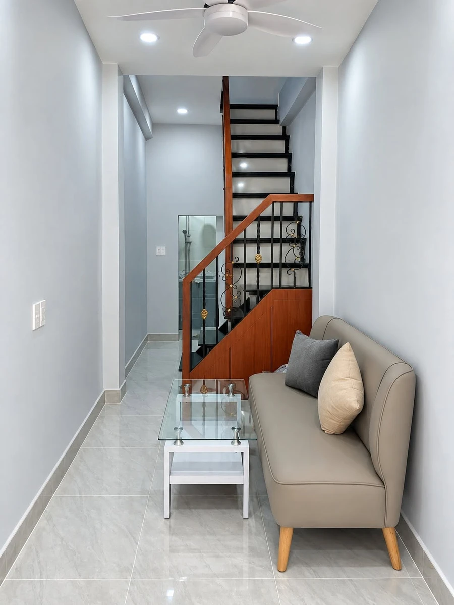 Bán nhà 3 tầng 21m2 đối diện ĐH Văn Lang, Phan Văn Trị, Bình Thạnh - Ảnh thu nhỏ 4