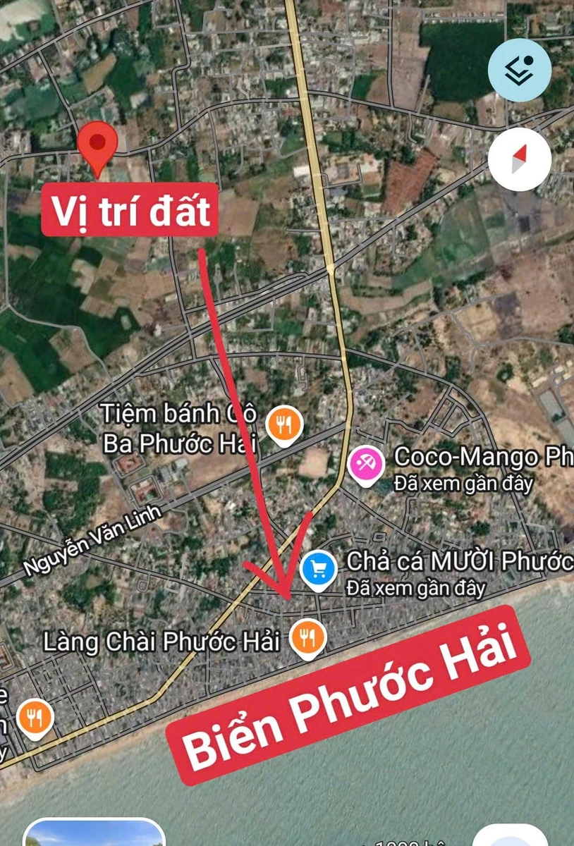 Bán nhà 480m2 gần biển Phước Hải 2.9 tỷ - Ảnh 1