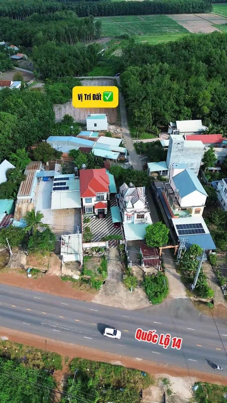 Bán đất hai mặt tiền Quốc Lộ 14 Bình Dương 490m² 860 triệu