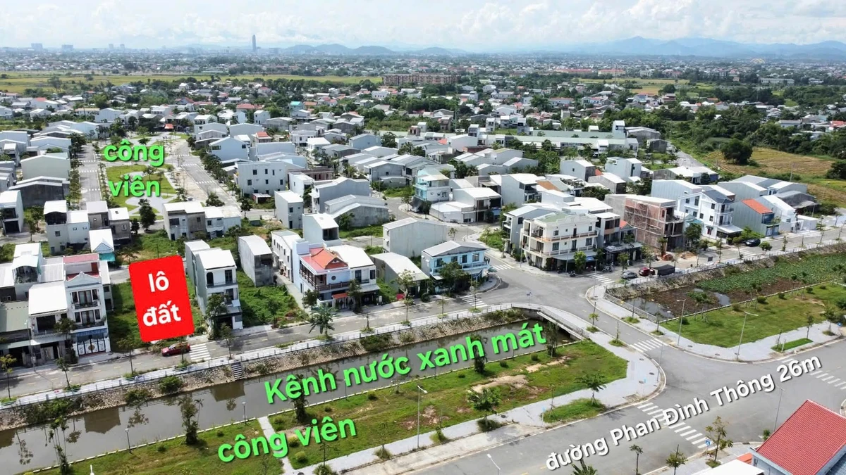 Bán đất KQH Hương Sơ 100,8m² view kênh 1 tỷ 800 triệu - Ảnh thu nhỏ 2