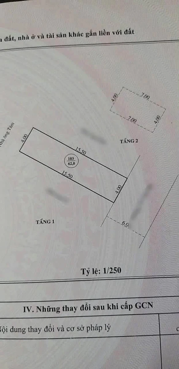 Bán nhà mặt tiền Võ Văn Tần 62m² 2 phòng ngủ 4 tỷ 6 - Ảnh 1