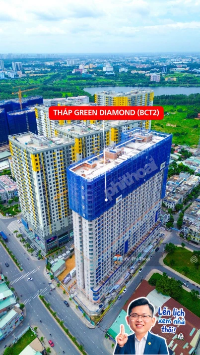 Bán căn hộ Bcons City tháp Green Diamond 2PN - 3PN view Đông Nam, giá từ 2tỷ7. TT trước 20% ký HĐ - Ảnh thu nhỏ 2