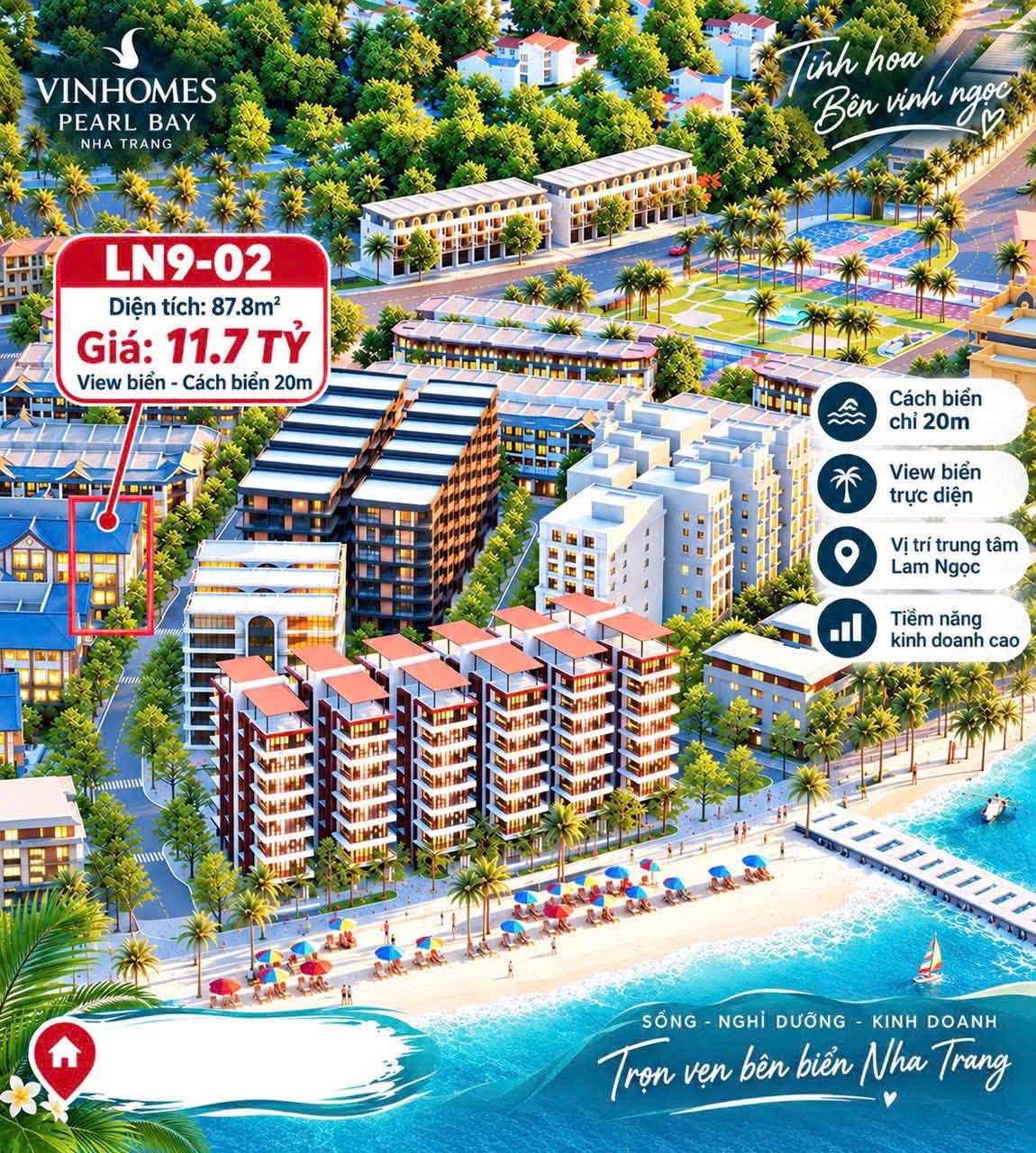 Bán shophouse 4 tầng 250m² tại Lam Ngọc, Nha Trang 11.7 tỷ