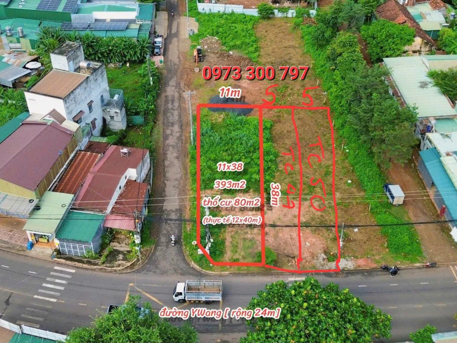 Bán đất mặt tiền Y Wang Buôn Ma Thuột 380m² 8 tỷ 6 - Ảnh 1