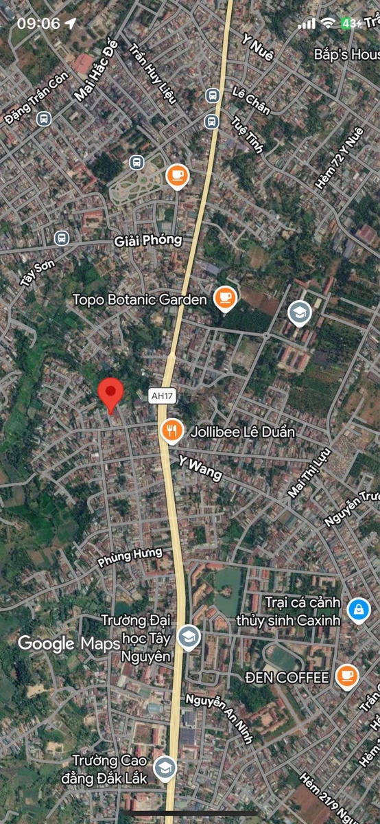 Bán đất 7x18m hẻm Đặng Văn Ngữ, Phường Ea Kao, Buôn Ma Thuột giá 1,68 tỷ - Ảnh 1
