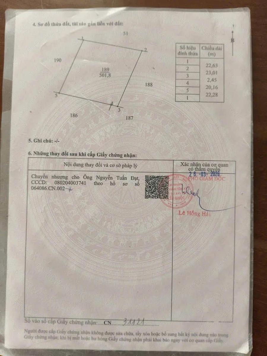 Bán 500m² đất vườn sổ riêng giá 750 triệu tại xã Mỹ Lộc, Cần Giuộc, Long An - Ảnh thu nhỏ 5