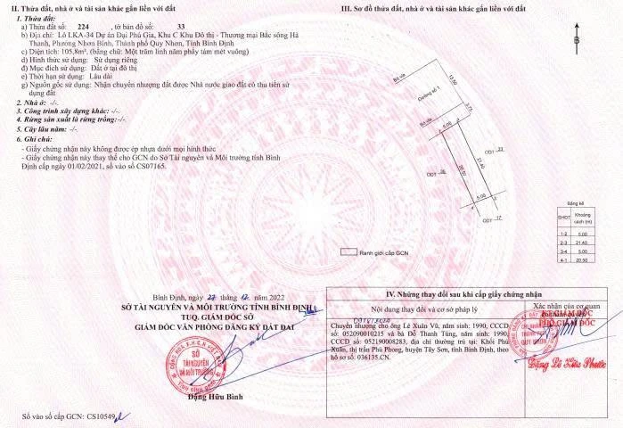 CHÍNH CHỦ BÁN LÔ LKA34 ĐẠI PHÚ GIA, KĐT BẮC HÀ THANH 105,8M² ĐƯỜNG 21M - Ảnh thu nhỏ 3