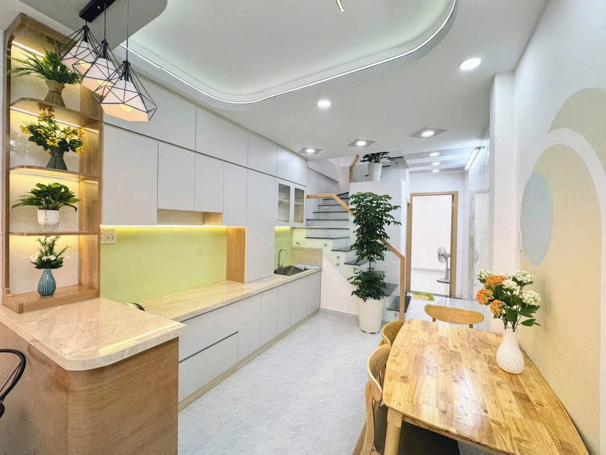 Bán nhà mới 3 tầng 42m2, 4 phòng, hẻm 4m gần đường Tên Lửa, Bình Tân - Ảnh thu nhỏ 2