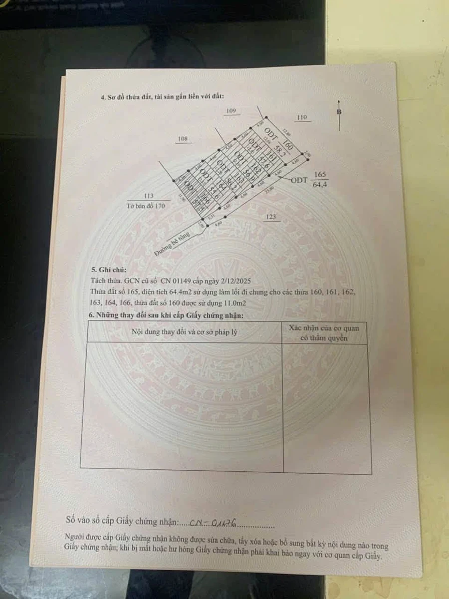 Bán 2 lô đất Thôn Ngọ Hải Phòng 57-58m2 mặt tiền 4m - Ảnh thu nhỏ 3