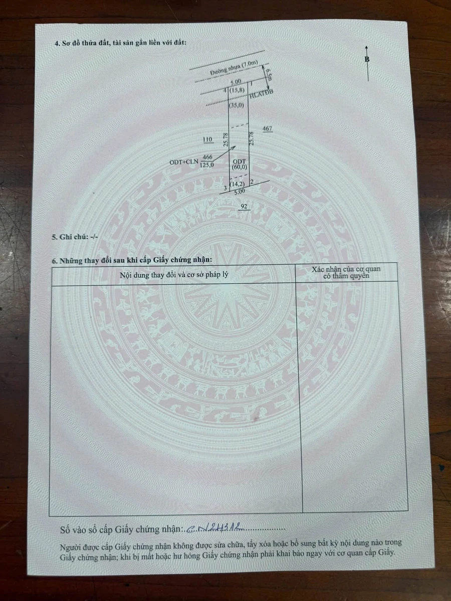 Bán lô đất 128,5 m² mặt tiền đường nhựa 7m, Tây Nam, giá 1,2 tỷ - Ảnh thu nhỏ 4