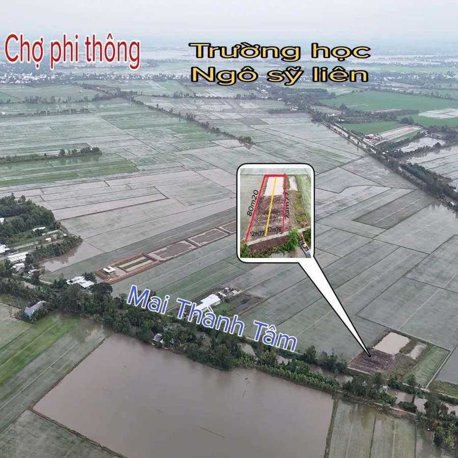 Bán đất nền mặt tiền Mai Thành Tâm, Vĩnh Thông, 1.000m² - Ảnh thu nhỏ 5