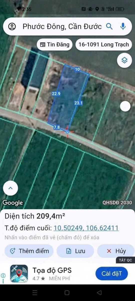Bán đất thổ cư Rạch Su Nhà Bè 220m2 870 triệu - Ảnh thu nhỏ 3
