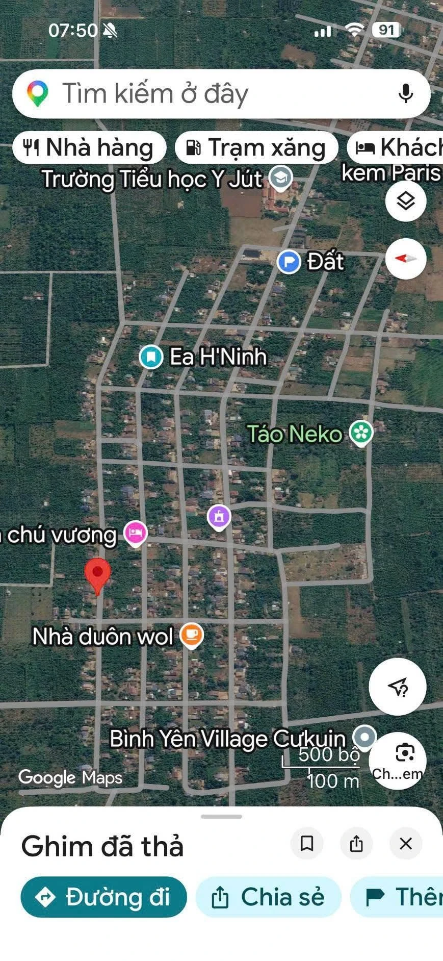 Bán lô đất mặt tiền đường bê tông 5x26m gần chợ Kim Châu, Cư Kuin, Đắk Lắk giá 170 triệu - Ảnh 1