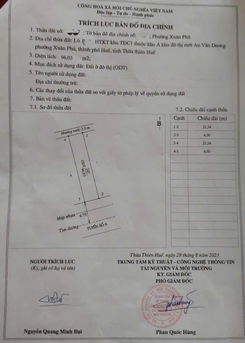 Bán đất 96m2 tại KQH Xuân Phú, Huế 3.4 tỷ - Ảnh thu nhỏ 5