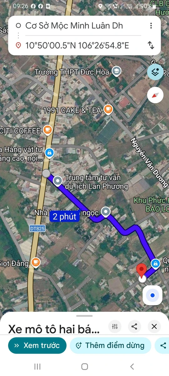 Bán 2 lô đất liền kề 5x24m sổ riêng, giá 850 triệu/lô tại Đức Hòa, Tây Ninh - Ảnh thu nhỏ 3