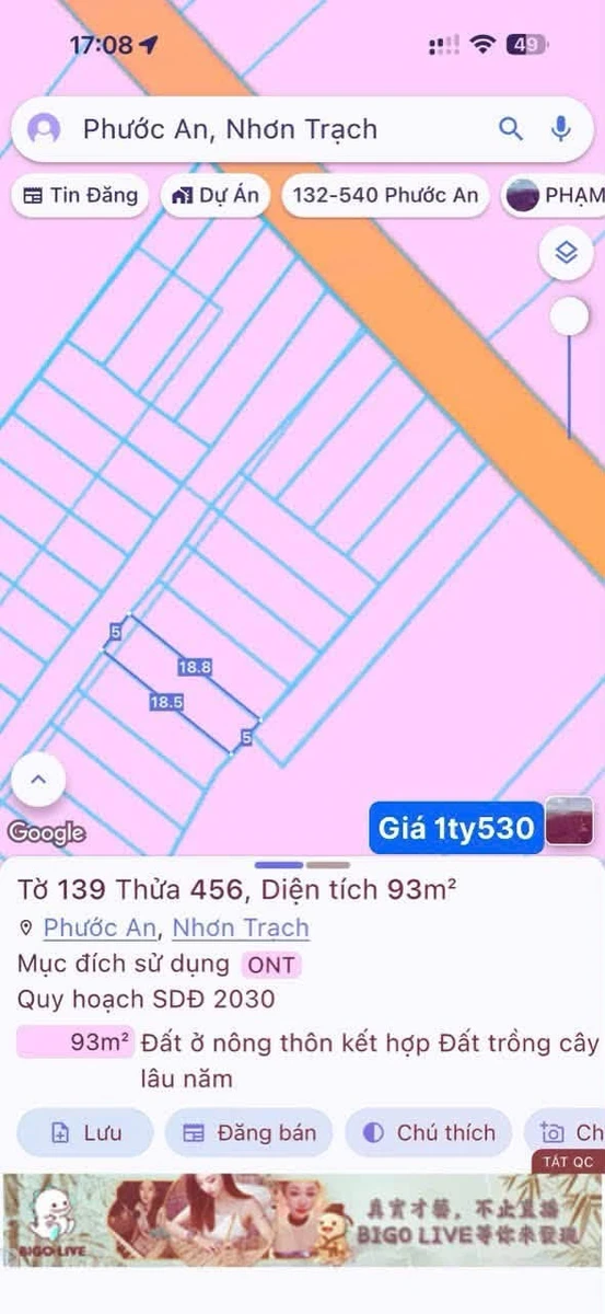 Bán đất Vĩnh Thanh, 94-101m2, 1 tỷ 530 triệu - Ảnh thu nhỏ 2