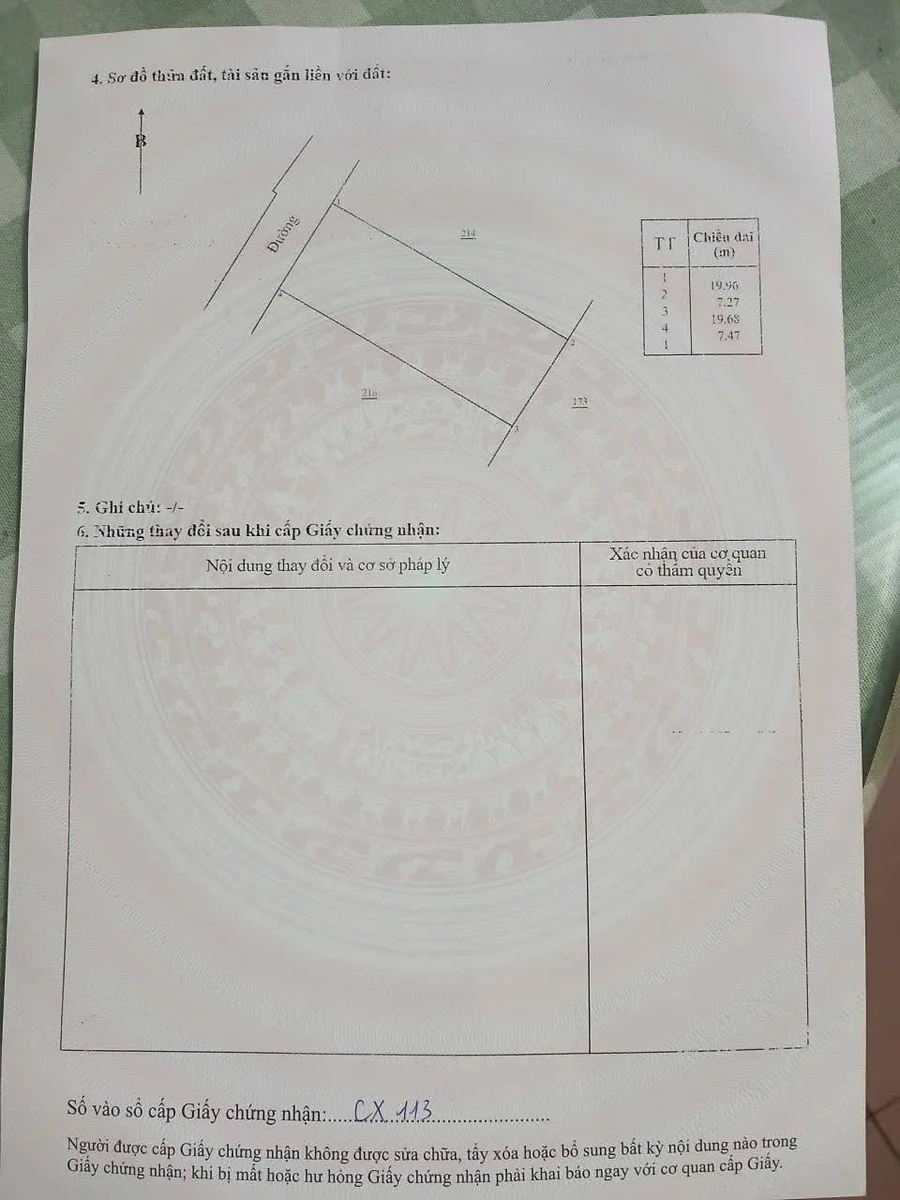Bán đất mặt tiền đường nhựa 146,1m² có nhà cấp 4, xã Bình Châu, gần Hồ Tràm - Ảnh thu nhỏ 3