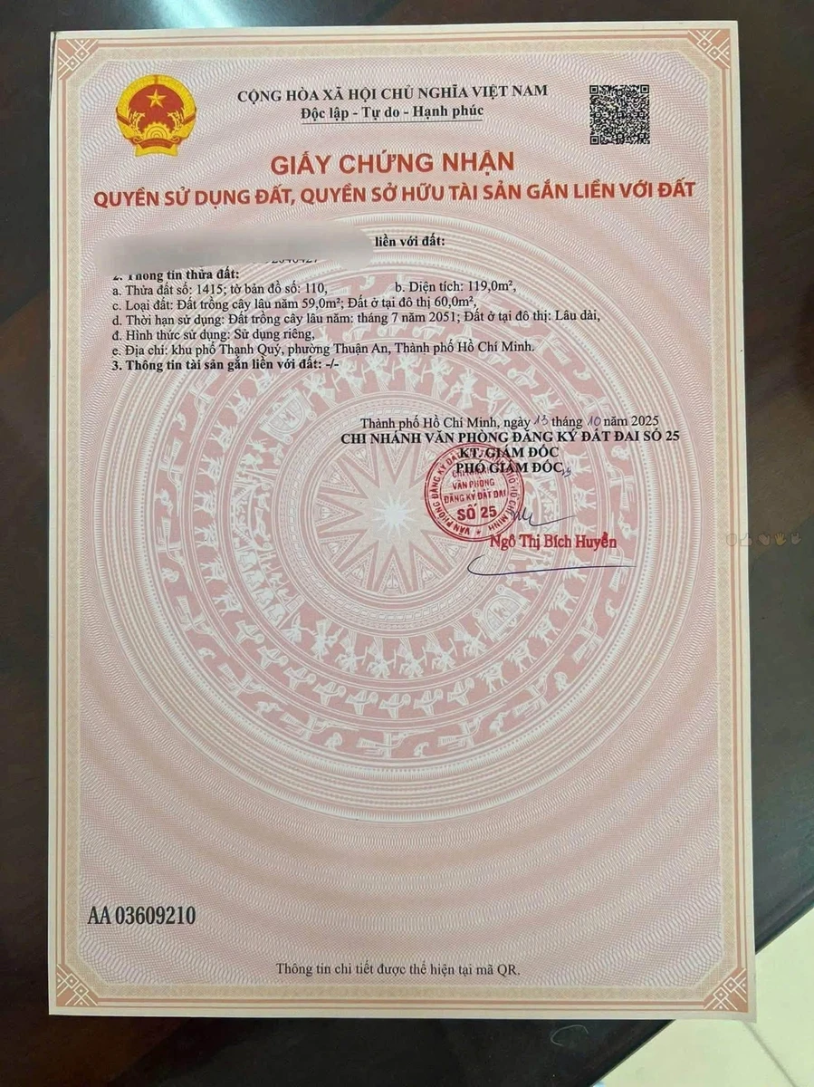 Bán lô đất 120,3m² mặt tiền An Thạnh 36, Bình Dương - Ảnh thu nhỏ 2