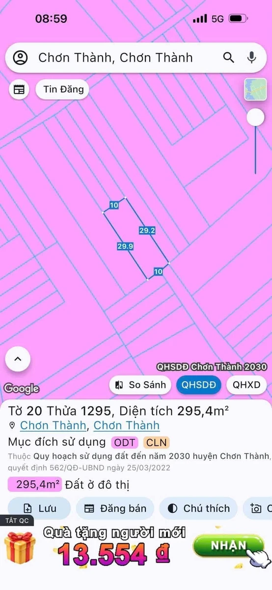 Đất bán Chơn Thành 50m² chỉ từ 600 triệu - Ảnh thu nhỏ 2