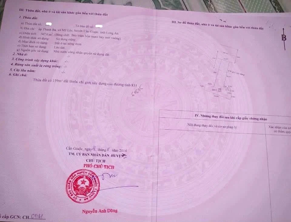 Bán nhà mặt tiền ĐT 835 Tây Ninh 747m2, 12 tỷ - Ảnh thu nhỏ 3