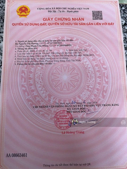 Đất đẹp Hòa Bình - An Hòa Trảng Bàng, gần KCN Thành Thành Công, 658m² - SHR - Giá SH 2 tỷ 1 - Ảnh thu nhỏ 4
