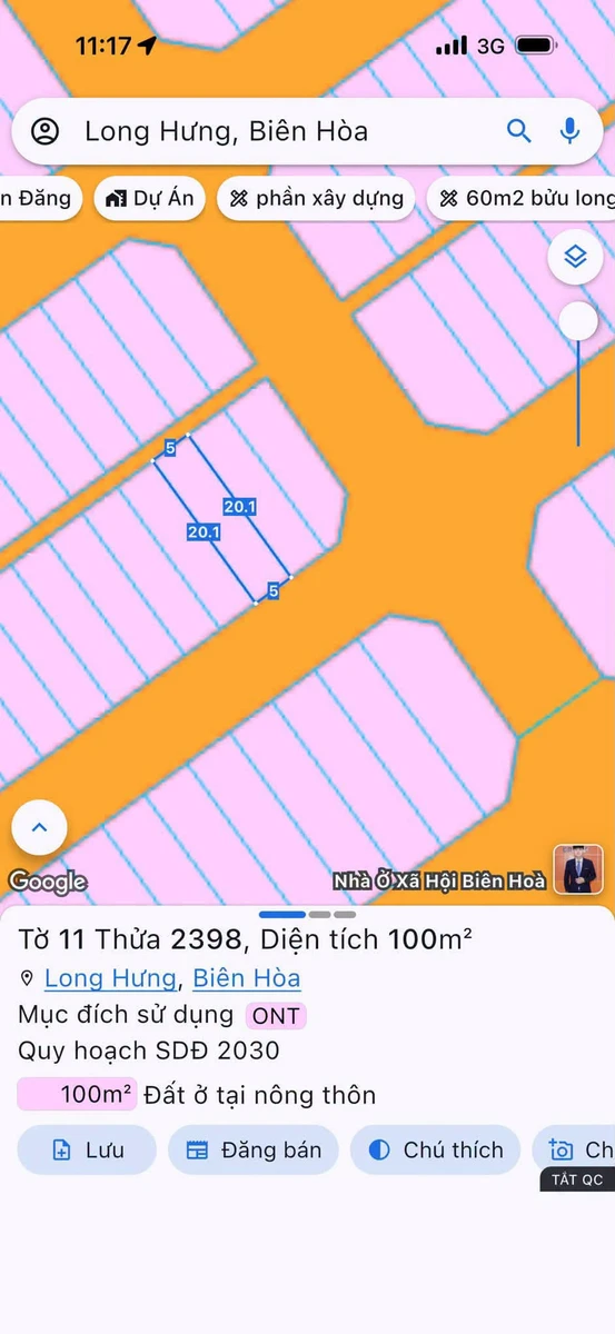 Bán đất 100m² Phường Long Hưng, Bình Dương 2.5 tỷ - Ảnh 1