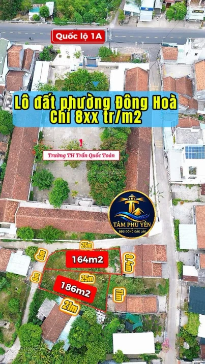 Lô đất 184m2, sổ hồng riêng, thổ cư, đương ô tô, giá 820 triệu
