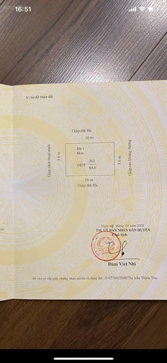 Chính chủ bán đất mặt đường Hoa Lư, khu đấu giá thị trấn Thiên Tôn (Phường Hoa Lư, Ninh Bình mới) - Ảnh thu nhỏ 3
