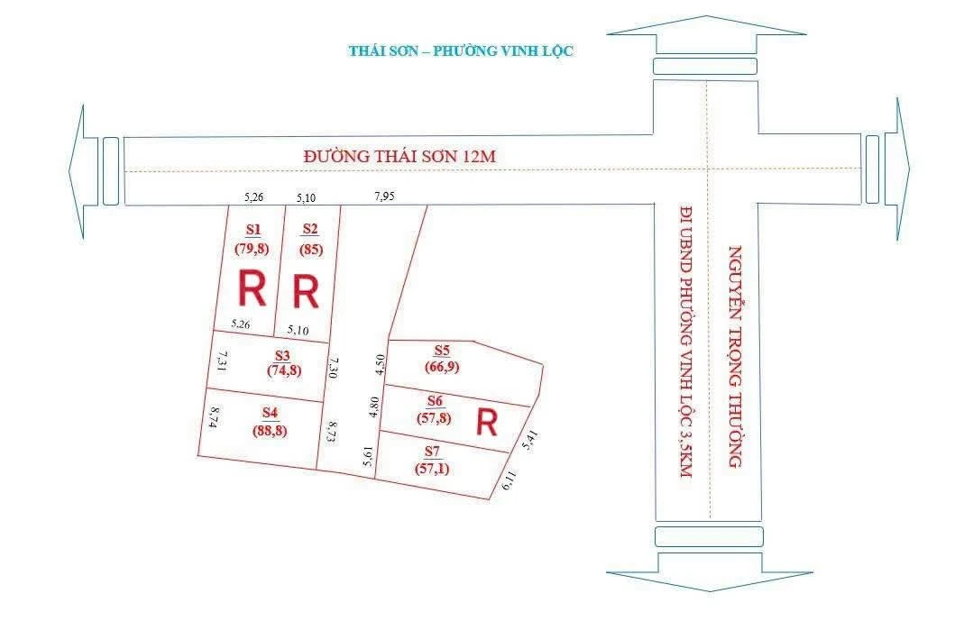 Bán 4 lô đất Nghi Thái, Nghệ An 57-89m², giá từ 900 triệu đến 1.5 tỷ - Ảnh 1