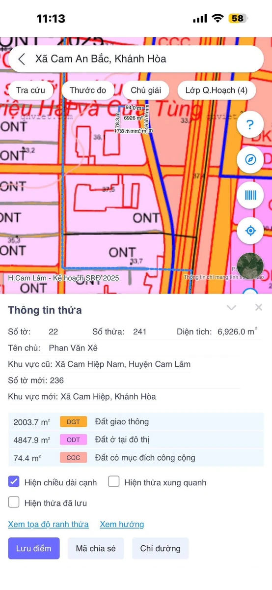 Bán đất Cẩm Lâm Khánh Hòa 6926m² giá 1,5 triệu/m² - Ảnh 1