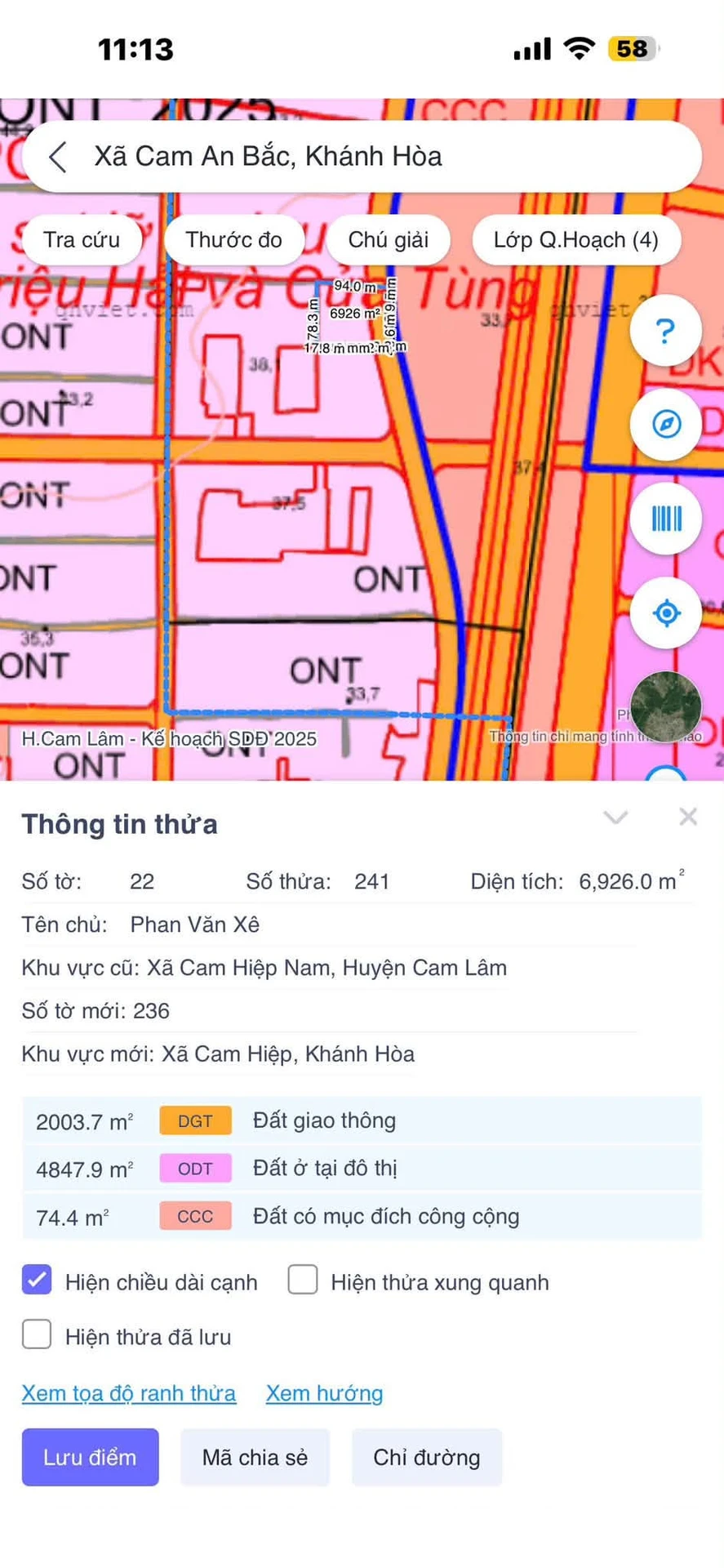 Bán đất Cẩm Lâm Khánh Hòa 6926m² giá 1,5 triệu/m² - Ảnh 1