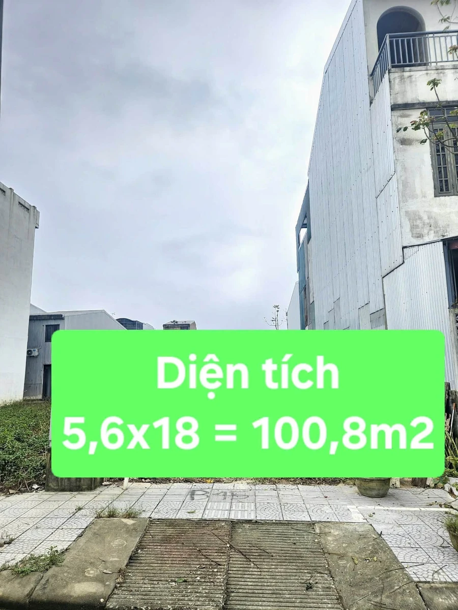 Bán đất KQH Hương Sơ 100,8m² view kênh 1 tỷ 800 triệu - Ảnh 1