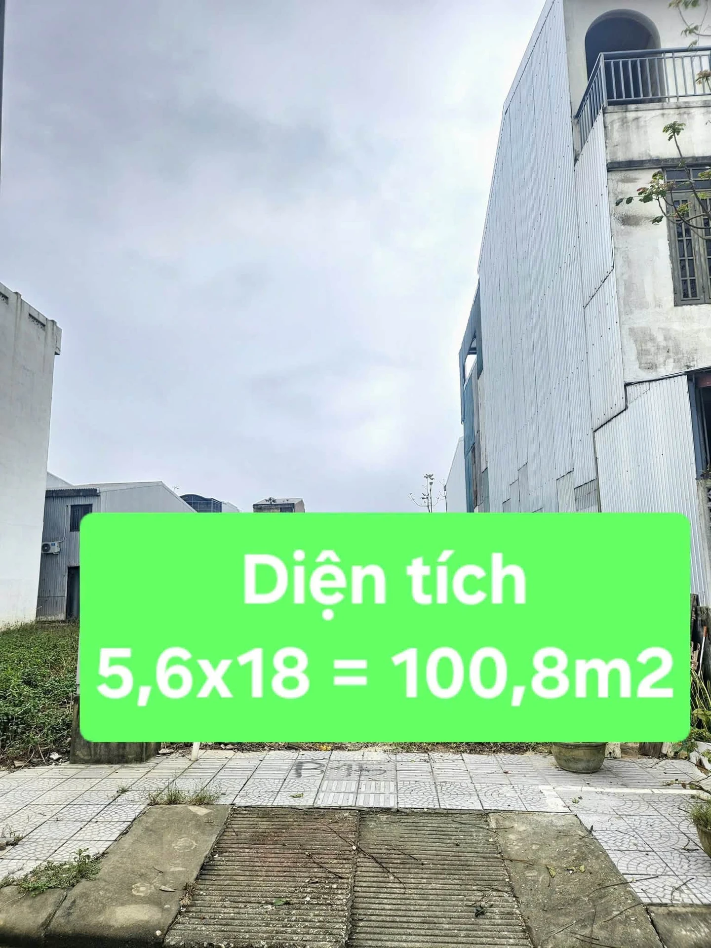 Bán đất KQH Hương Sơ 100,8m² view kênh 1 tỷ 800 triệu - Ảnh 1