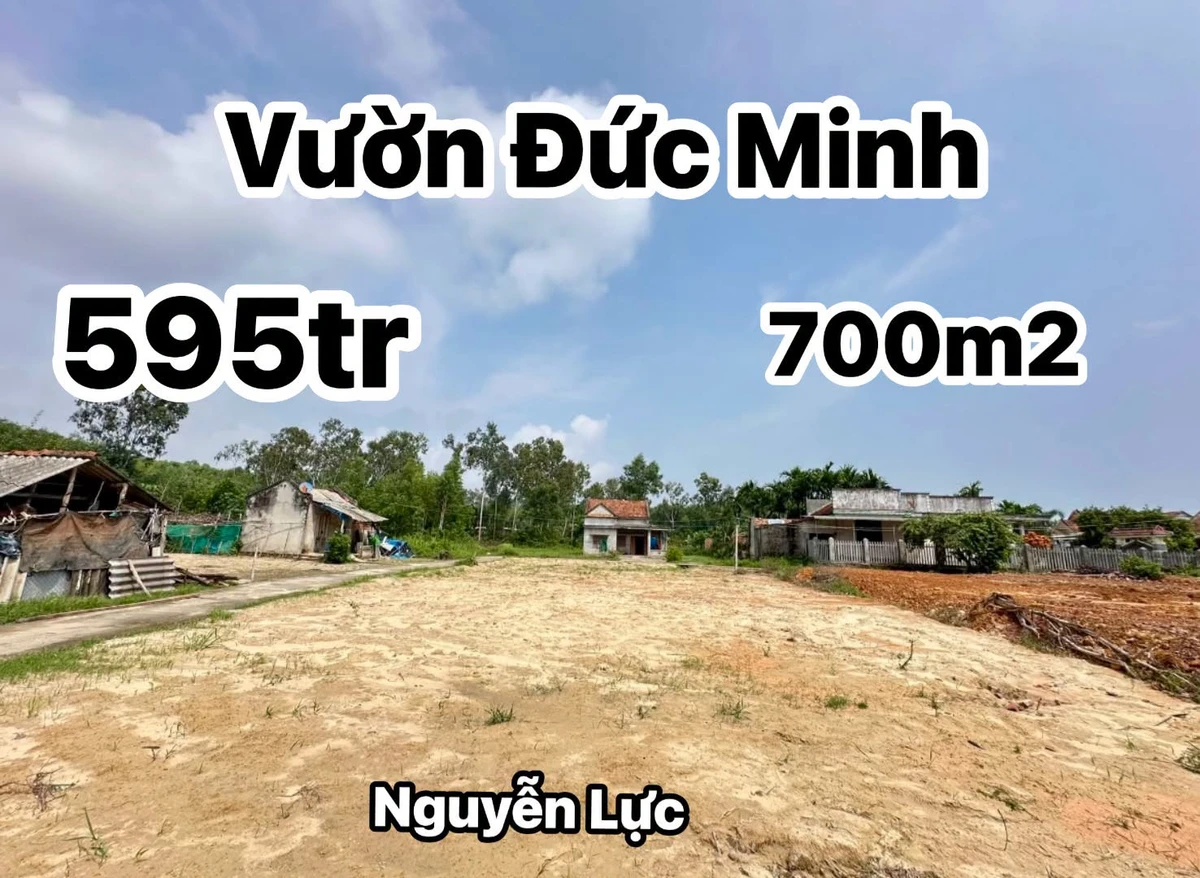 Bán đất Vườn Đức Minh 700m2 (200 thổ) 595 triệu Cần Giờ - Ảnh 1