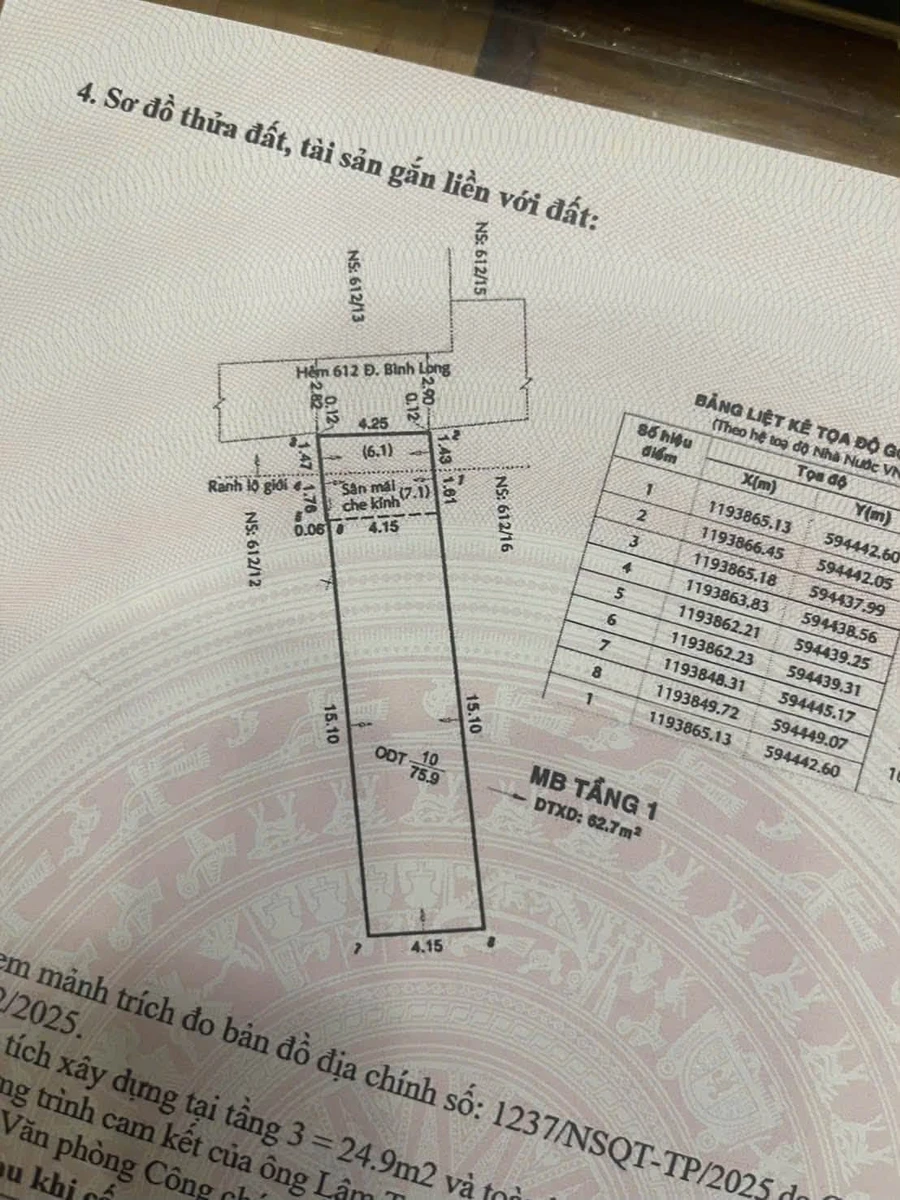 Bán nhà hẻm xe hơi 612/14 Bình Long, 4,2x18m, 1 trệt 2 lầu, 4PN, giá 6,75 tỷ - Ảnh thu nhỏ 3