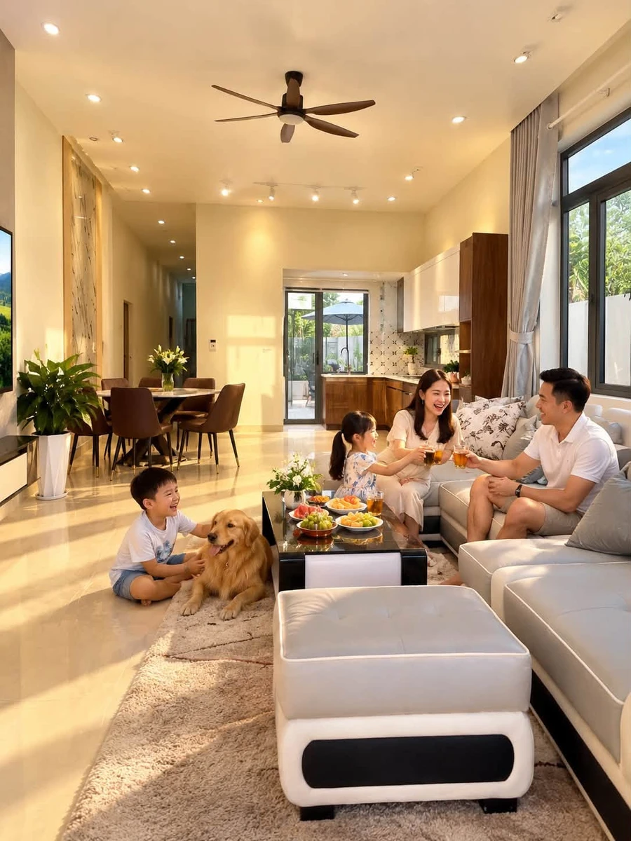 Bán nhà phố Tây Ninh 5m × 28,5m 2 PN giá 1 tỷ 450 - Ảnh thu nhỏ 2
