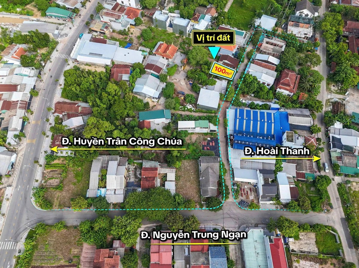 Bán đất kiệt ô tô 100m² Nguyễn Trung Ngạn, Huế - Ảnh thu nhỏ 5
