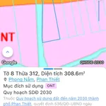 Bán lô đất mặt tiền 251m² Phong Nẫm, Bình Thuận - Ảnh thu nhỏ 2