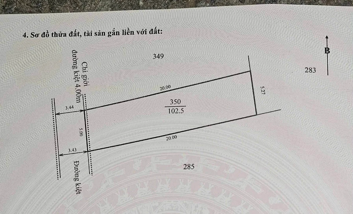 Bán đất 102,5m² phường Kim Long, giá 400 triệu - Ảnh 1