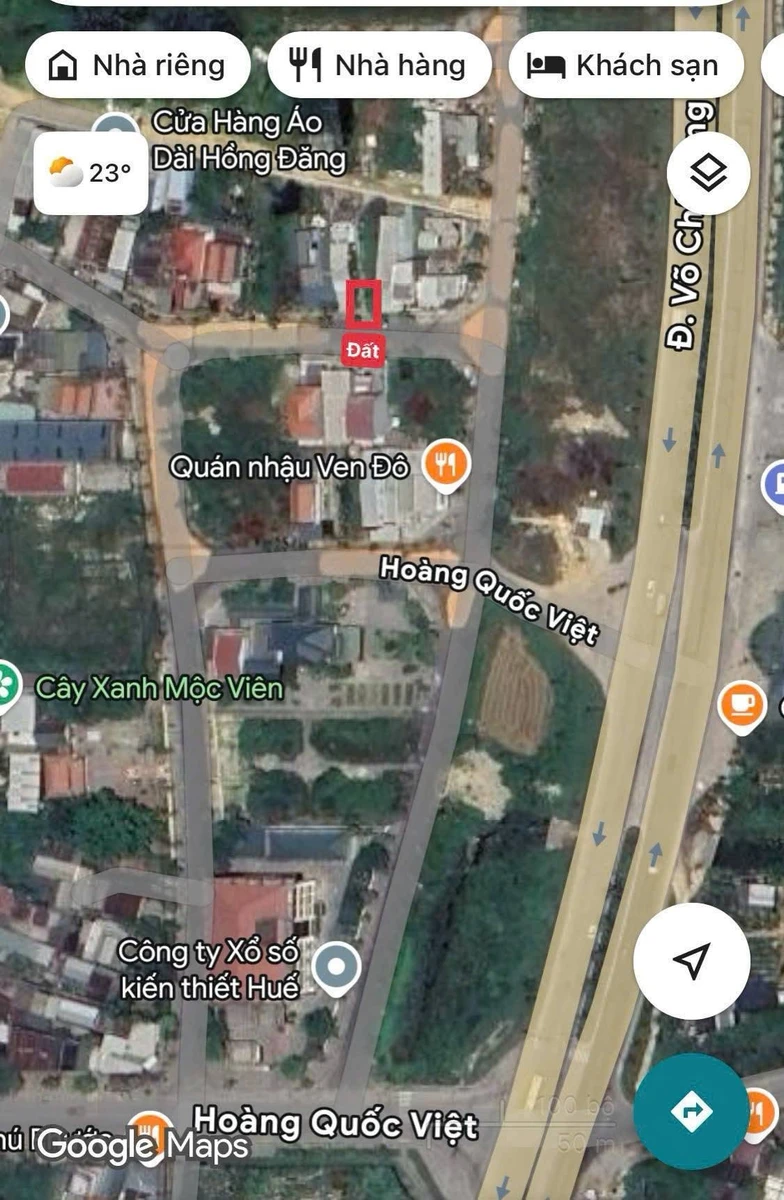 Bán lô góc đất 100m² KQH Hoàng Quốc Việt trung tâm TP Huế - Ảnh 1