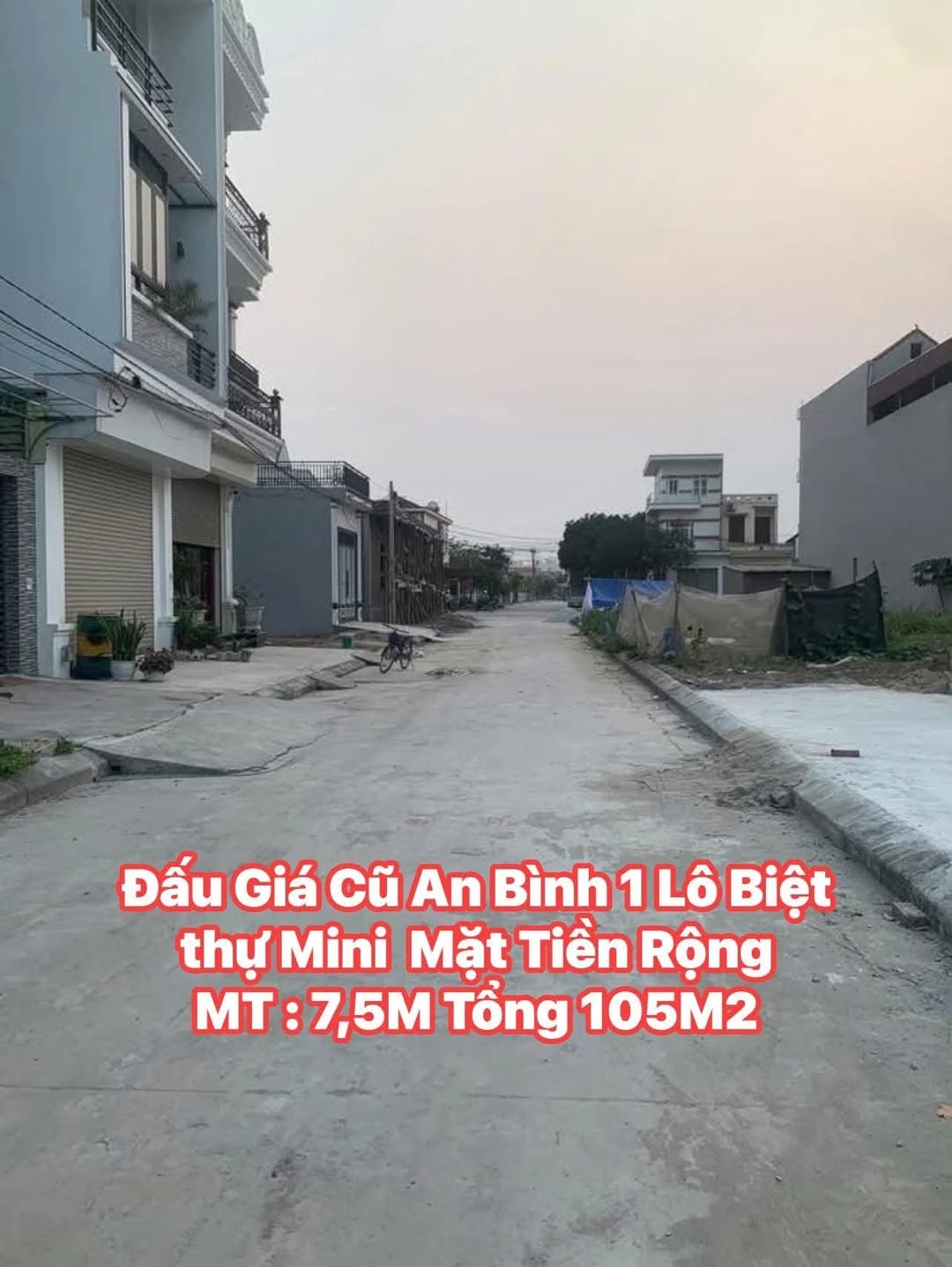 Bán nhà phố 105m² mặt tiền 7,5m An Bình 2,3 tỷ - Ảnh 1