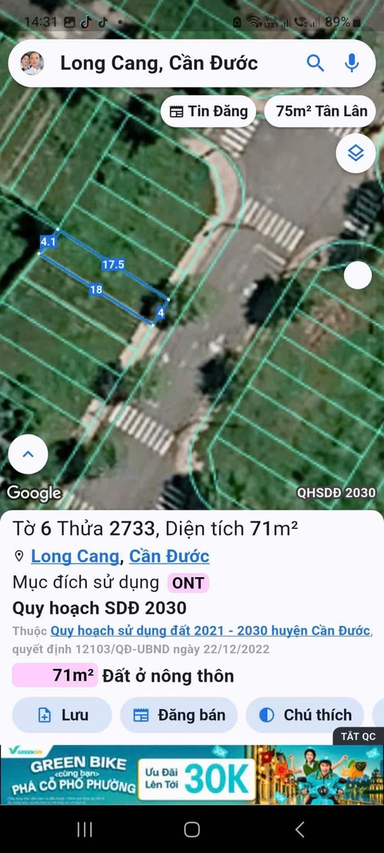 Bán 2 lô đất KDC Long Cang Residence, Cần Đước, Tây Ninh, giá 1 tỷ 150 triệu - Ảnh thu nhỏ 5