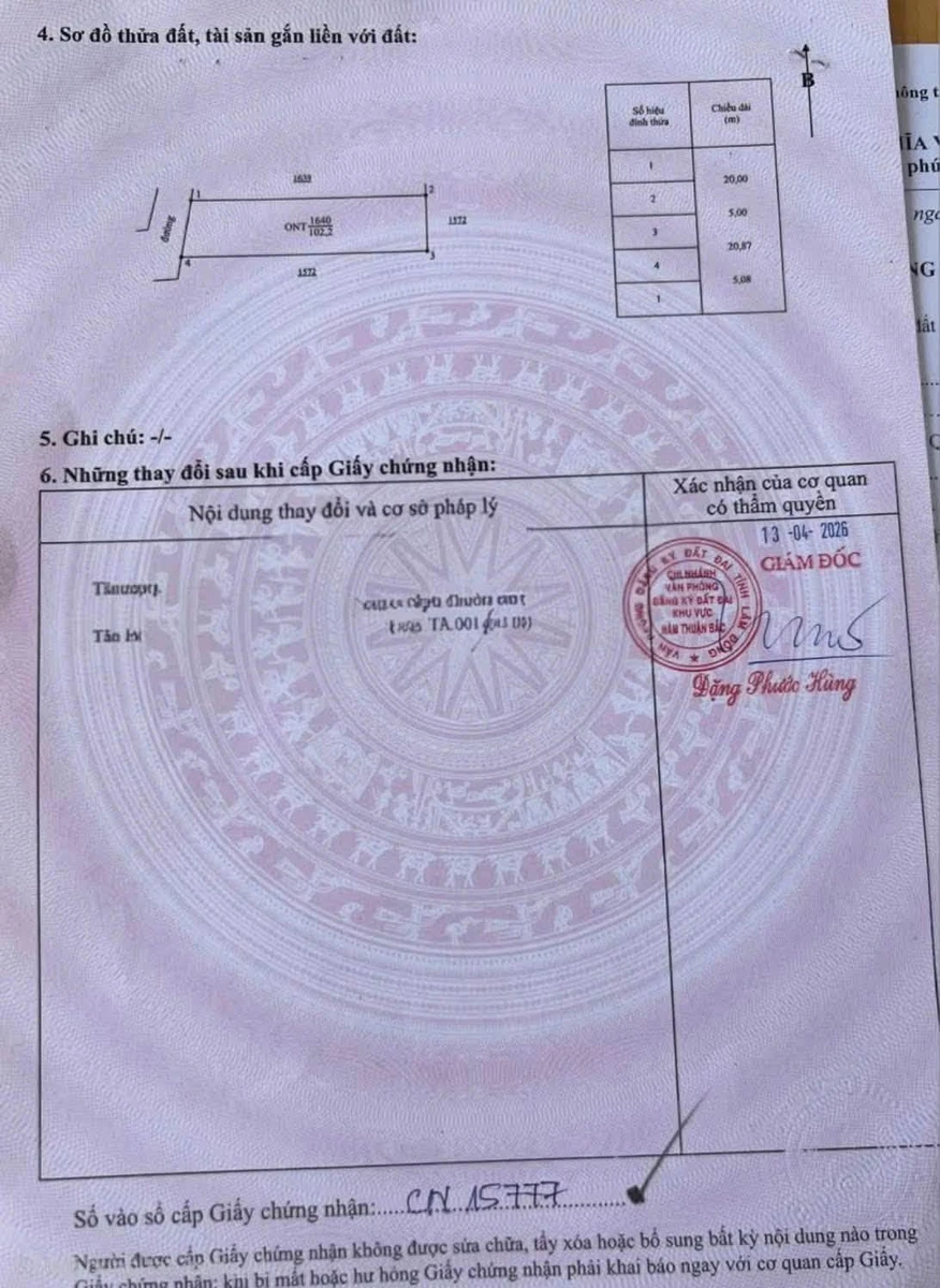 Bán đất thổ cư 102m² gần KCN Phan Thiết 680 triệu - Ảnh thu nhỏ 2