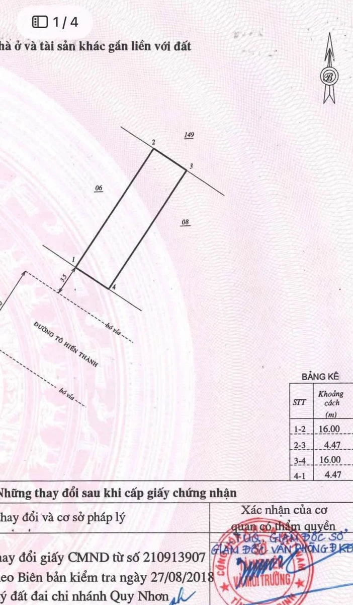 Bán nhà mặt tiền Tô Hiến Thành Quy Nhơn 72m² 3 tỷ 8 - Ảnh thu nhỏ 4