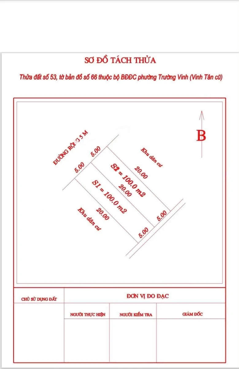 Bán đất 100m² Trần Đình San, Vinh, giá 2 tỷ - Ảnh thu nhỏ 3